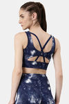 Enamor Quick Dry Sports Bra - Galaxy Aop Navy Combo — thumbnail 2